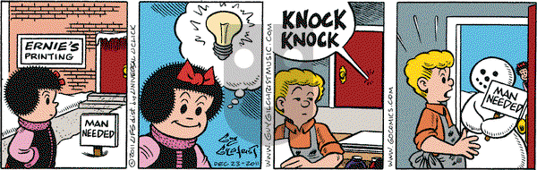 Nancy on Friday December 23, 2011 Comic Strip
