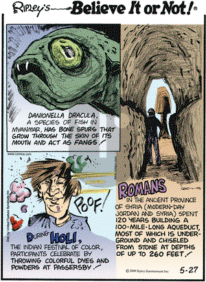 Ripley's Believe It or Not on Wednesday May 27, 2009 Comic Strip