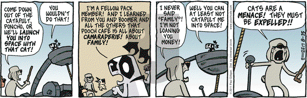 Pooch Cafe on Monday August 15, 2011 Comic Strip