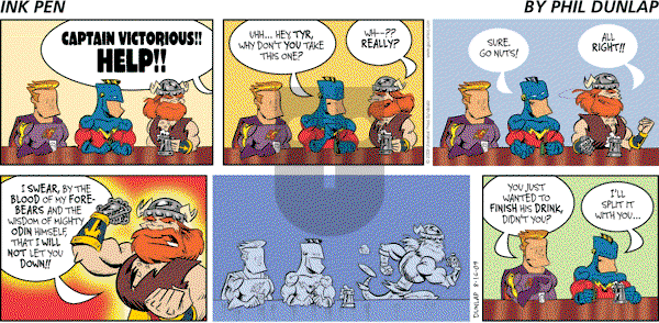 Ink Pen - Sunday August 16, 2009 Comic Strip