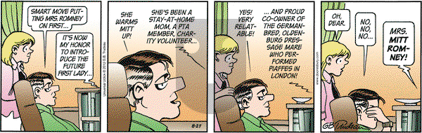 Doonesbury on Monday August 27, 2012 Comic Strip