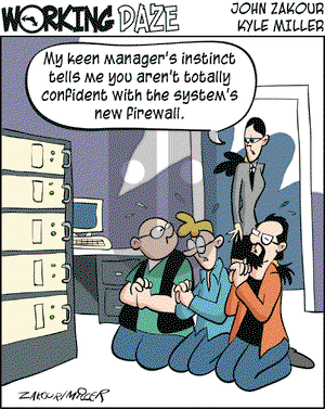 Working Daze on Wednesday September 1, 2004 Comic Strip