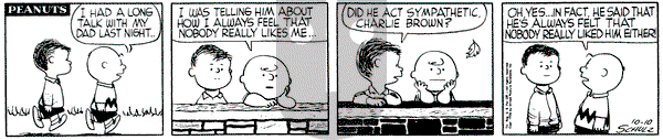 Peanuts on Wednesday October 10, 1956 Comic Strip