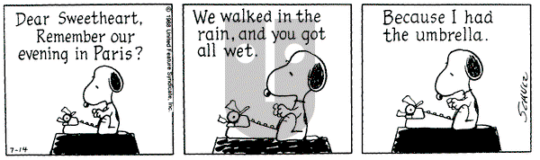 Peanuts on Thursday July 14, 1988 Comic Strip