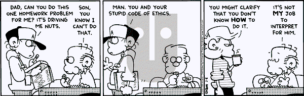 FoxTrot on Thursday March 1, 2001 Comic Strip