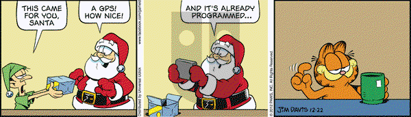 Garfield on Saturday December 22, 2012 Comic Strip