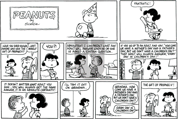 Peanuts - Sunday August 29, 1965 Comic Strip