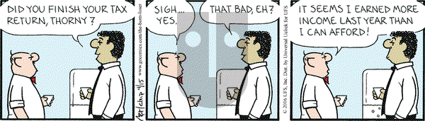 The Born Loser on Friday April 15, 2016 Comic Strip