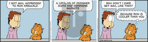 Garfield on Thursday August 6, 2020 Comic Strip
