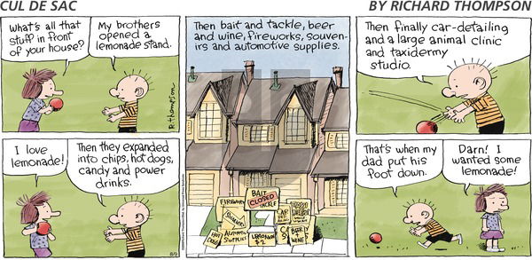 Cul de Sac on Sunday August 9, 2009 Comic Strip