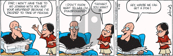 Cleats - Saturday September 24, 2005 Comic Strip