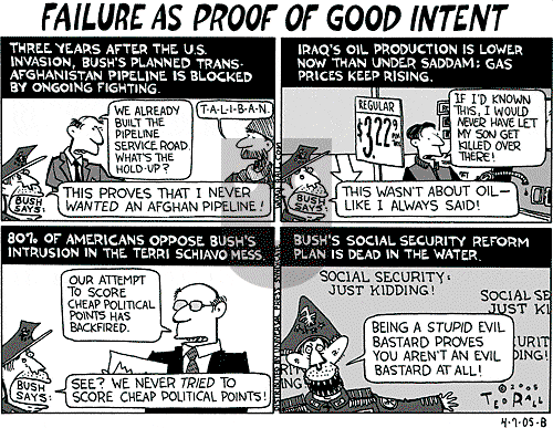 Ted Rall on Saturday April 9, 2005 Comic Strip