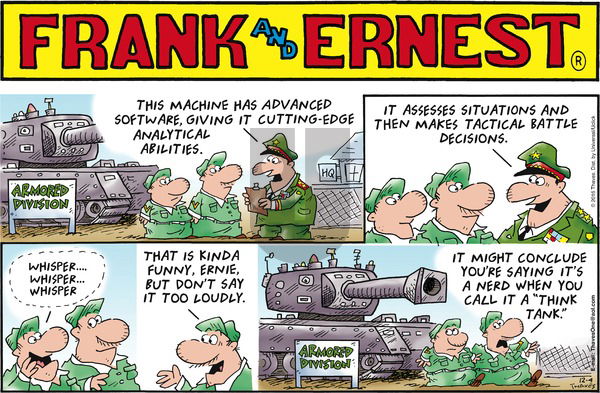 Frank and Ernest on Sunday December 4, 2016 Comic Strip