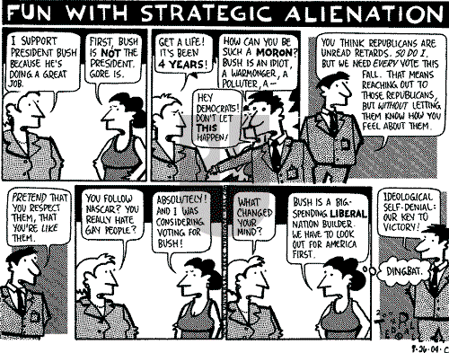 Ted Rall on Monday August 30, 2004 Comic Strip