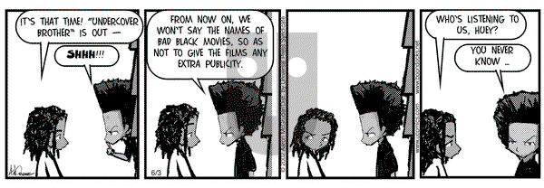 The Boondocks on Monday June 3, 2002 Comic Strip
