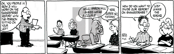 Luann on Wednesday November 15, 1995 Comic Strip