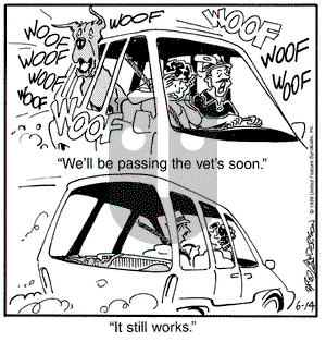 Marmaduke on Monday June 14, 1999 Comic Strip