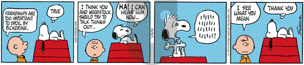 Peanuts on Saturday January 6, 2001 Comic Strip