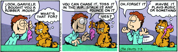 Garfield on Friday July 3, 1987 Comic Strip