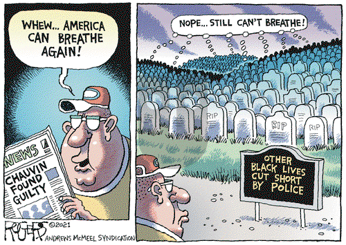 Rob Rogers on Thursday April 22, 2021 Comic Strip