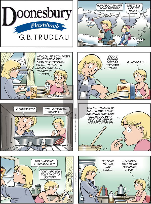 Doonesbury on Sunday March 7, 2010 Comic Strip