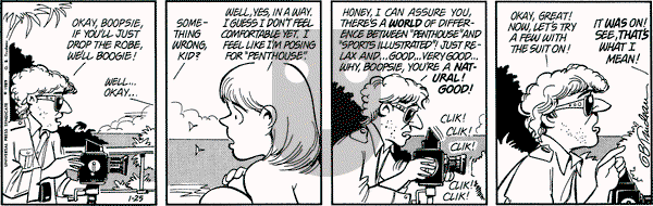 Doonesbury on Wednesday January 25, 1989 Comic Strip