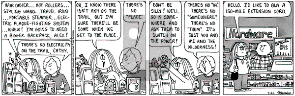 Cathy Classics on Tuesday July 26, 1994 Comic Strip