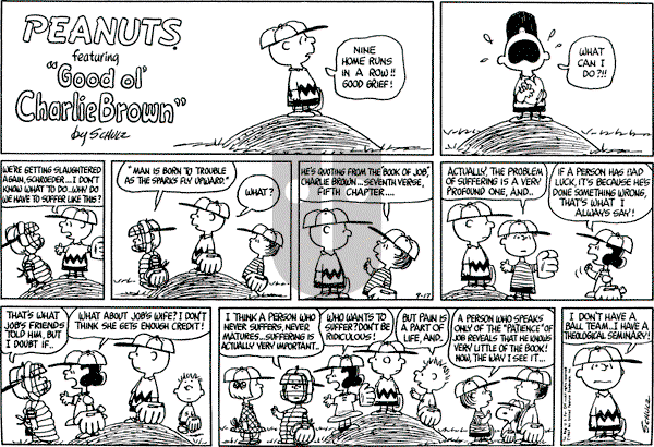 Peanuts - Sunday September 17, 1967 Comic Strip