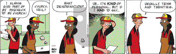 Lucky Cow on Monday October 18, 2004 Comic Strip