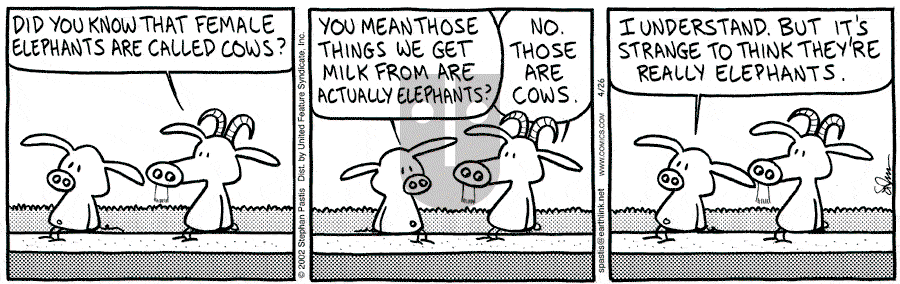 Pearls Before Swine - Friday April 26, 2002 Comic Strip