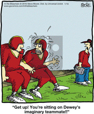 In the Bleachers on Tuesday January 19, 2016 Comic Strip