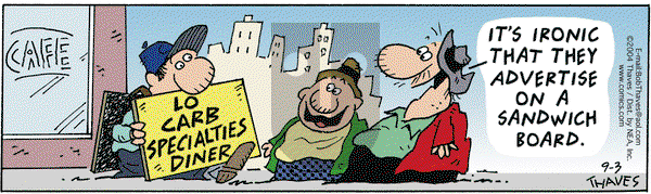 Frank and Ernest on Friday September 3, 2004 Comic Strip