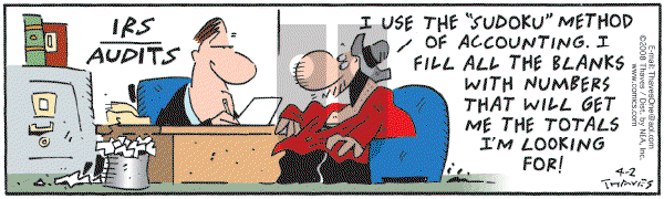 Frank and Ernest - Wednesday April 2, 2008 Comic Strip