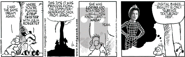 Over the Hedge on Tuesday January 22, 2002 Comic Strip