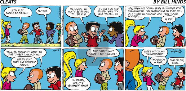 Cleats on Sunday November 27, 2005 Comic Strip