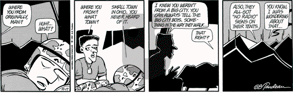 Doonesbury on Wednesday October 17, 1990 Comic Strip