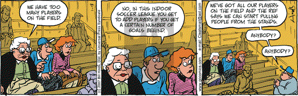 Cleats on Thursday January 18, 2007 Comic Strip