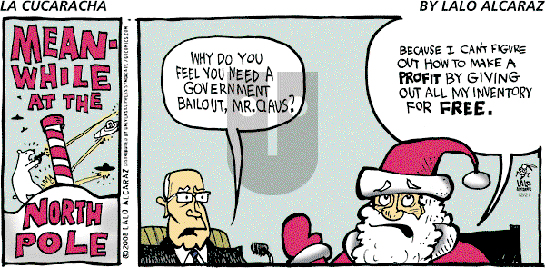 La Cucaracha on Sunday December 21, 2008 Comic Strip