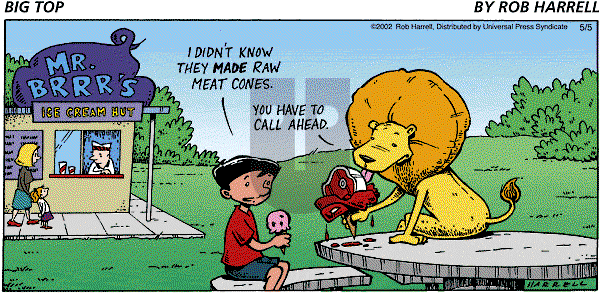 Big Top on Sunday May 5, 2002 Comic Strip