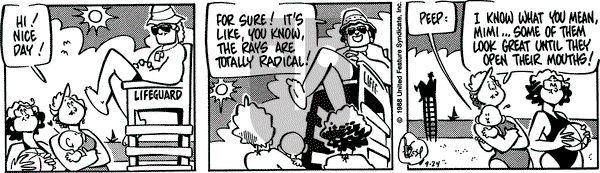 Rose is Rose on Saturday September 24, 1988 Comic Strip