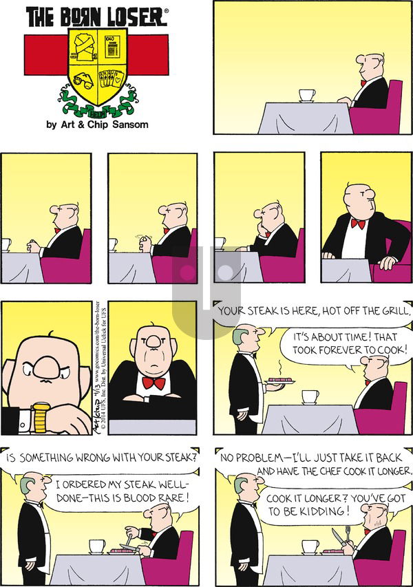 The Born Loser on Sunday April 13, 2014 Comic Strip