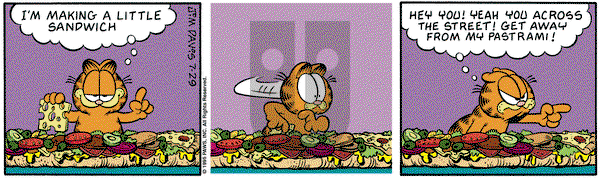 Garfield on Saturday July 29, 1995 Comic Strip