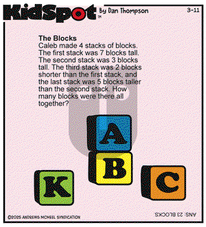 KidSpot on Tuesday March 11, 2025 Comic Strip
