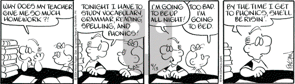 Drabble on Tuesday April 13, 2004 Comic Strip