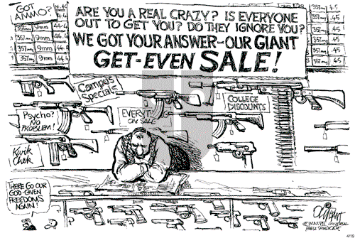 Pat Oliphant on Thursday April 19, 2007 Comic Strip