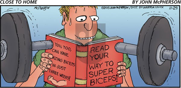 Close to Home on Sunday November 29, 2015 Comic Strip