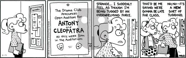 FoxTrot on Monday February 13, 1995 Comic Strip