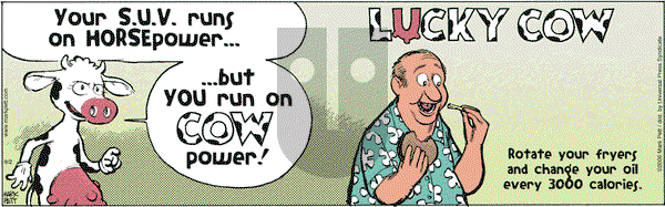 Lucky Cow on Saturday September 2, 2006 Comic Strip