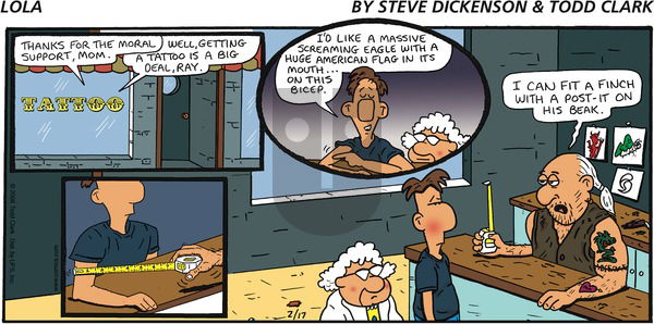 Lola on Sunday February 17, 2008 Comic Strip