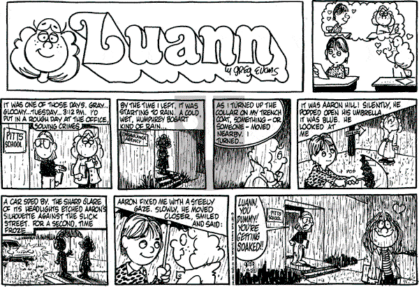 Luann on Sunday November 22, 1987 Comic Strip